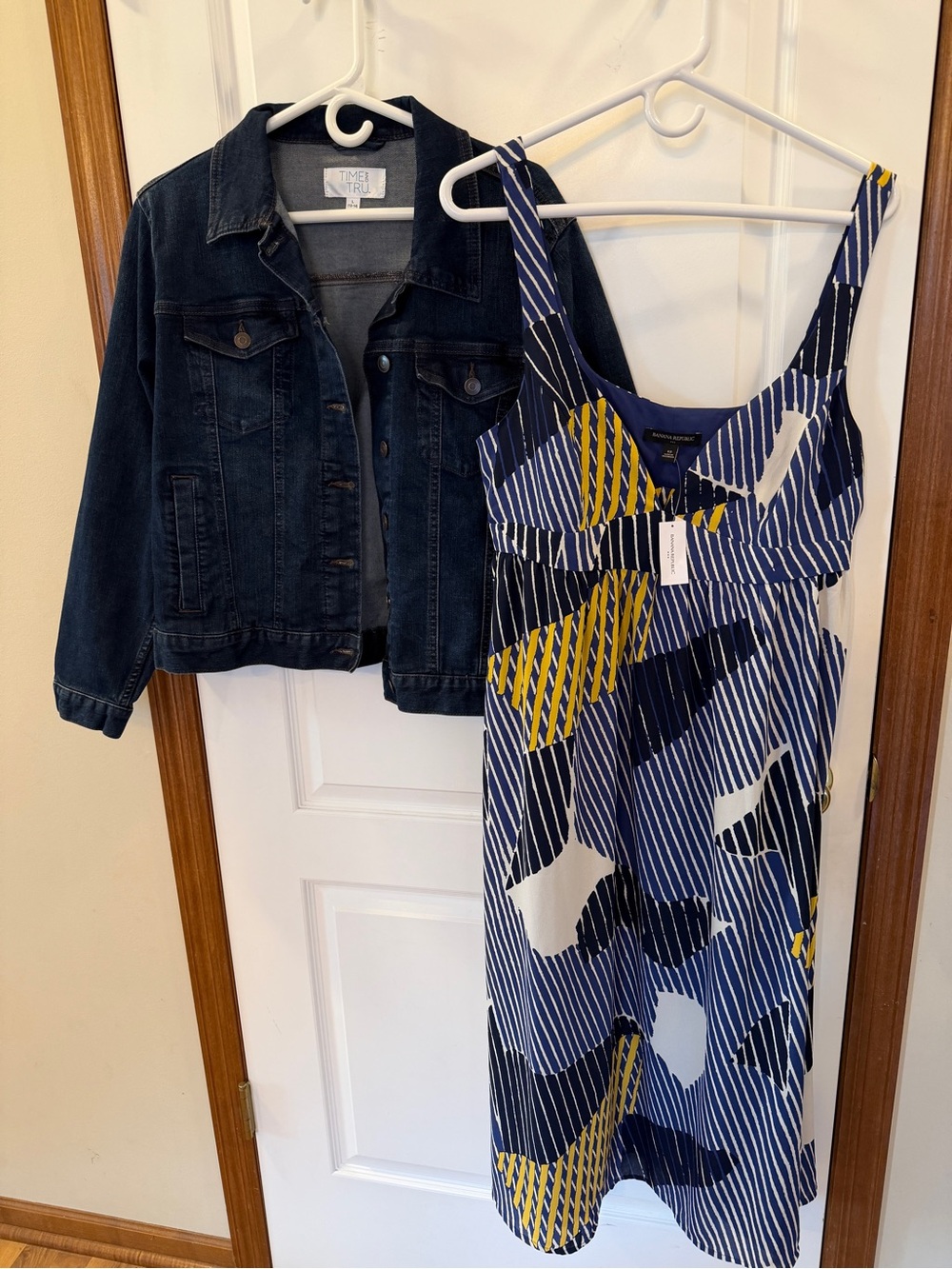 SET!! Time & Tru Denim Jacket + Banana Republic NWT! Reversible Dress!!!